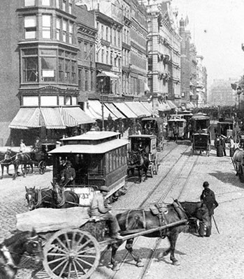 Union Square-Broadway, 1892